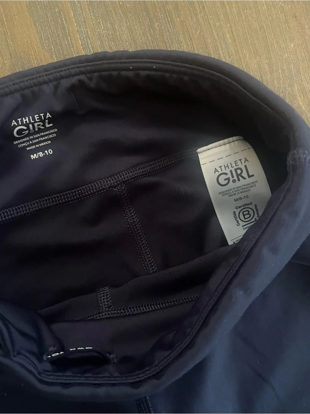 Athleta Girl Navy Wide Leg Athletic Pants M 8-10